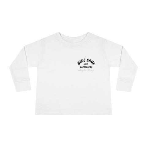 Olde Soul Stickers Toddler Kids Long Sleeve Tee