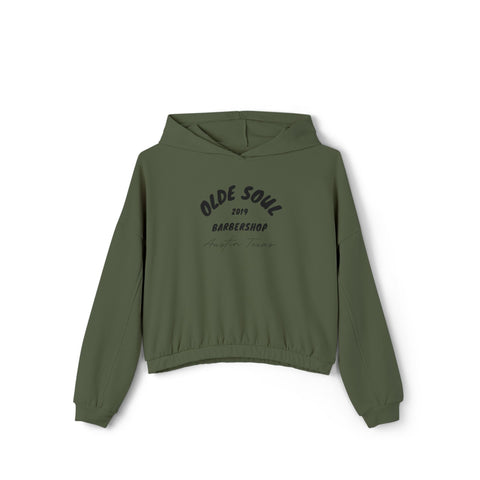 Olde Soul Pirate Jack Cropped Hoodie — Women's Cinched Hem