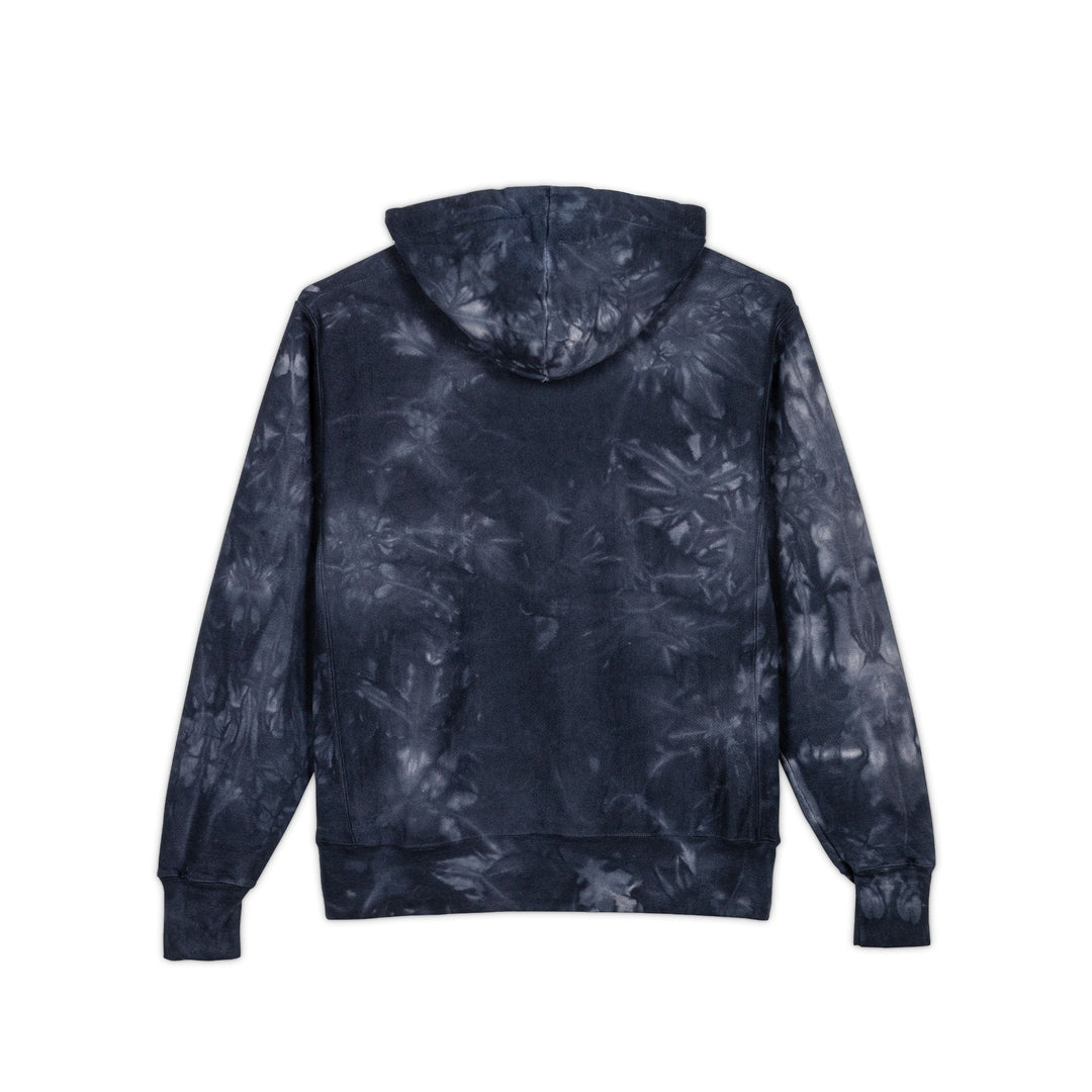 Olde Soul Mueller Tie-Dye Champion Hoodie — Embroidered Graphic