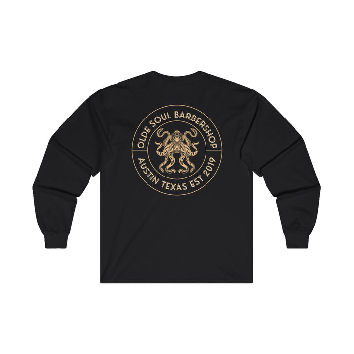 Gold Patch Cotton Long Sleeve Tee