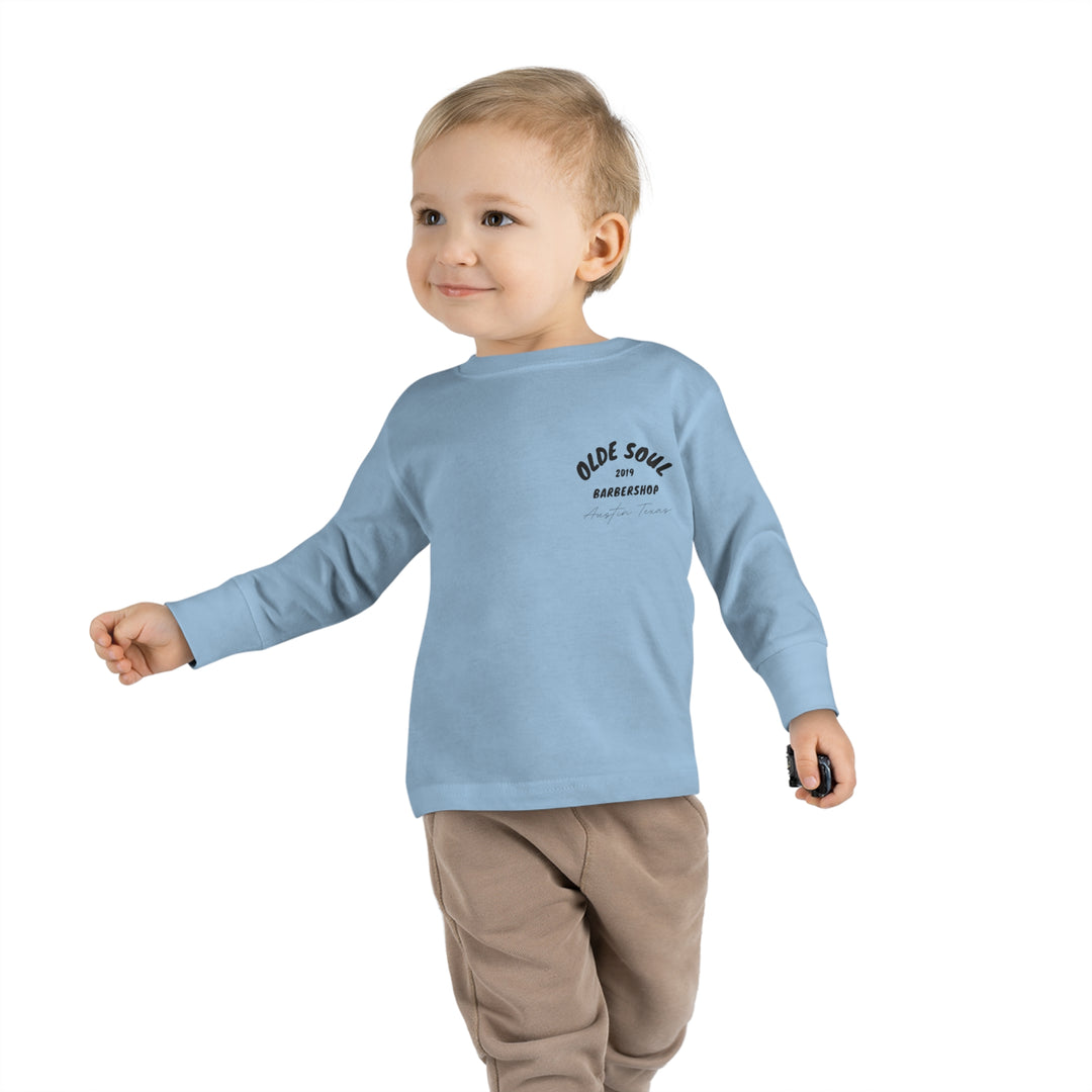 Olde Soul Stickers Toddler Kids Long Sleeve Tee