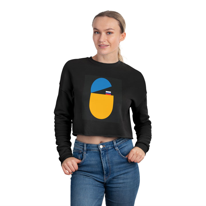 'Wolf Pac Mentality' Women's Cropped Sweatshirt