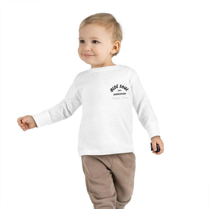 Olde Soul Stickers Toddler Kids Long Sleeve Tee