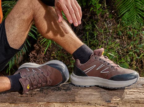 FitVille Men's Low-Top Sturdy Core Hiking Shoes by FitVille