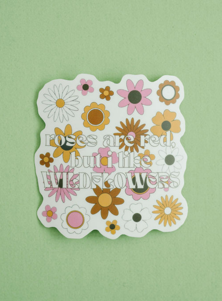 Wildflower transparent Sticker by Indy Brand