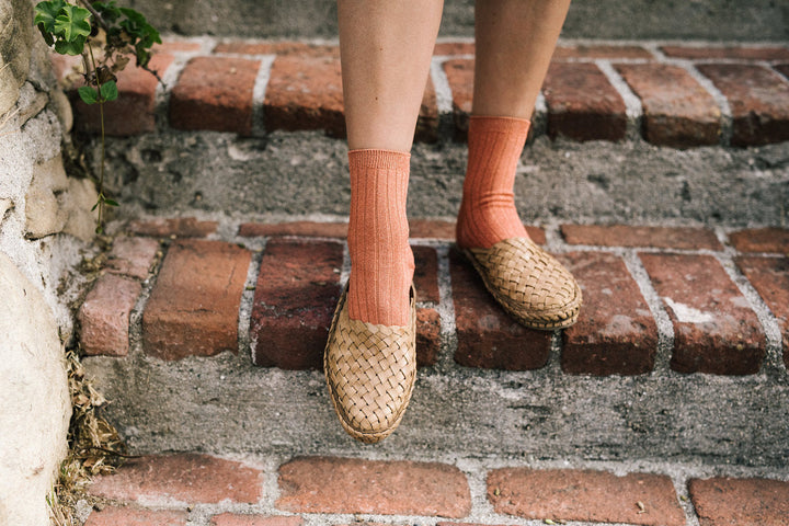 Woven Slide in Honey + No Stripes by Mohinders