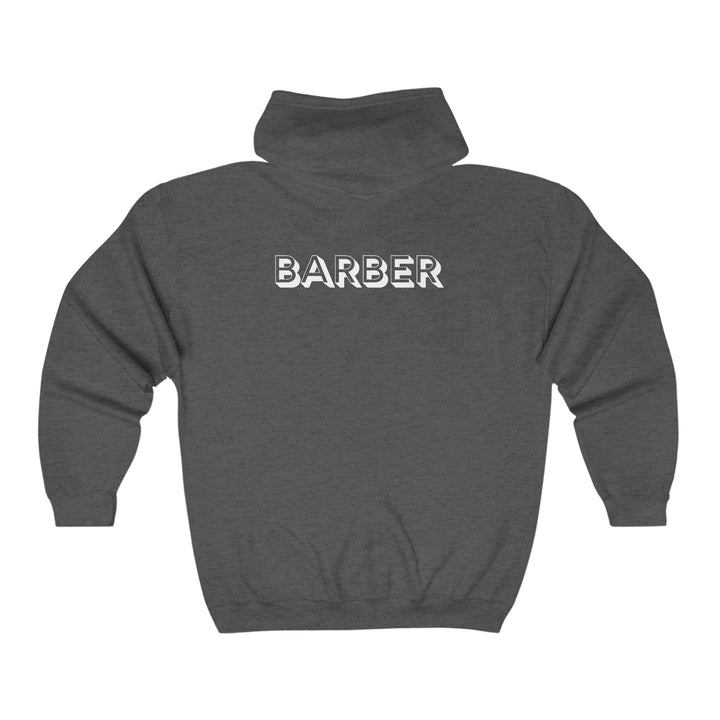 Olde Soul Barbershop Barber Full Zip Hooded Sweatshirt