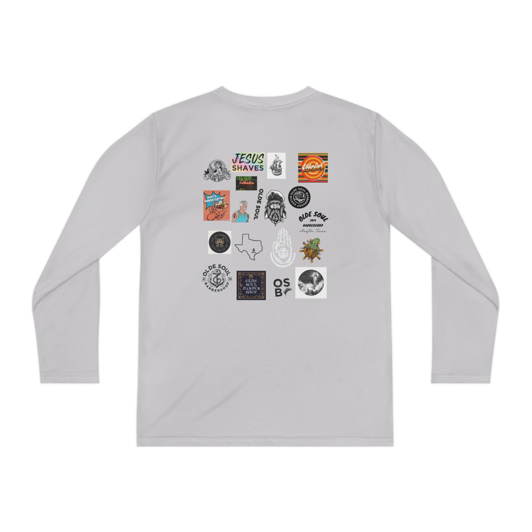 Olde Soul Stickers Kids Long Sleeve Tee