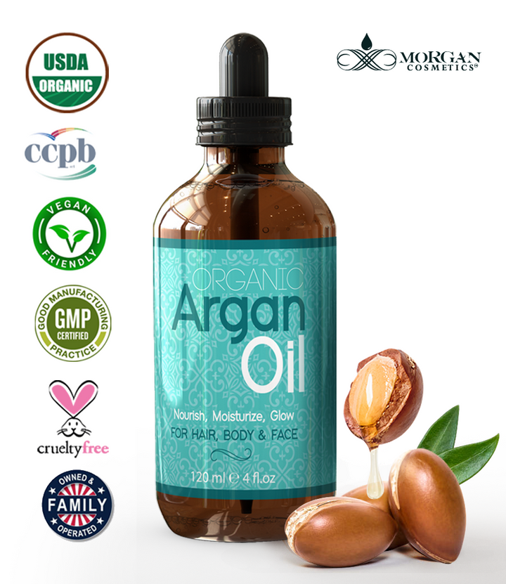 Organic Argan Oil 4 oz by Morgan Cosmetics