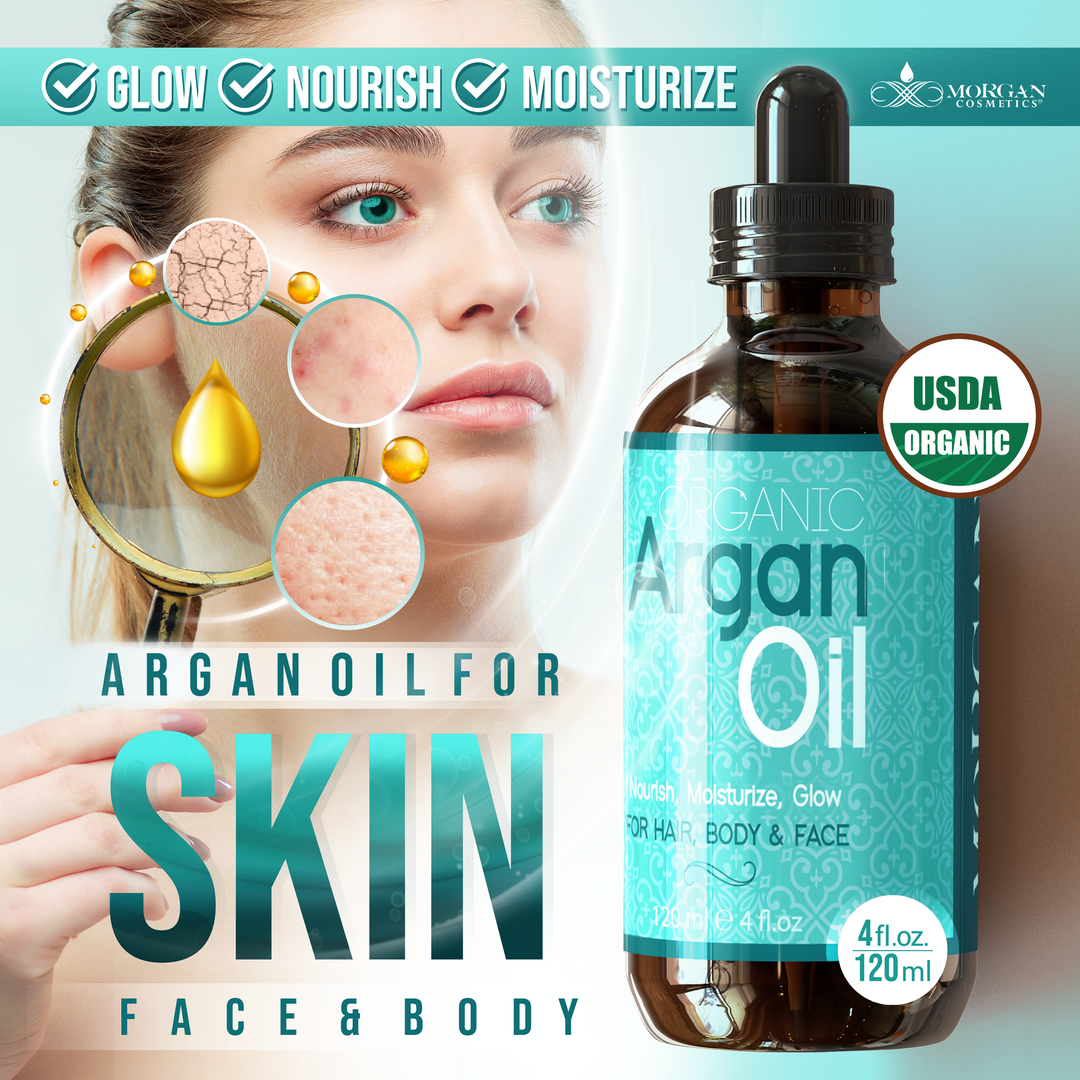 Organic Argan Oil 4 oz by Morgan Cosmetics