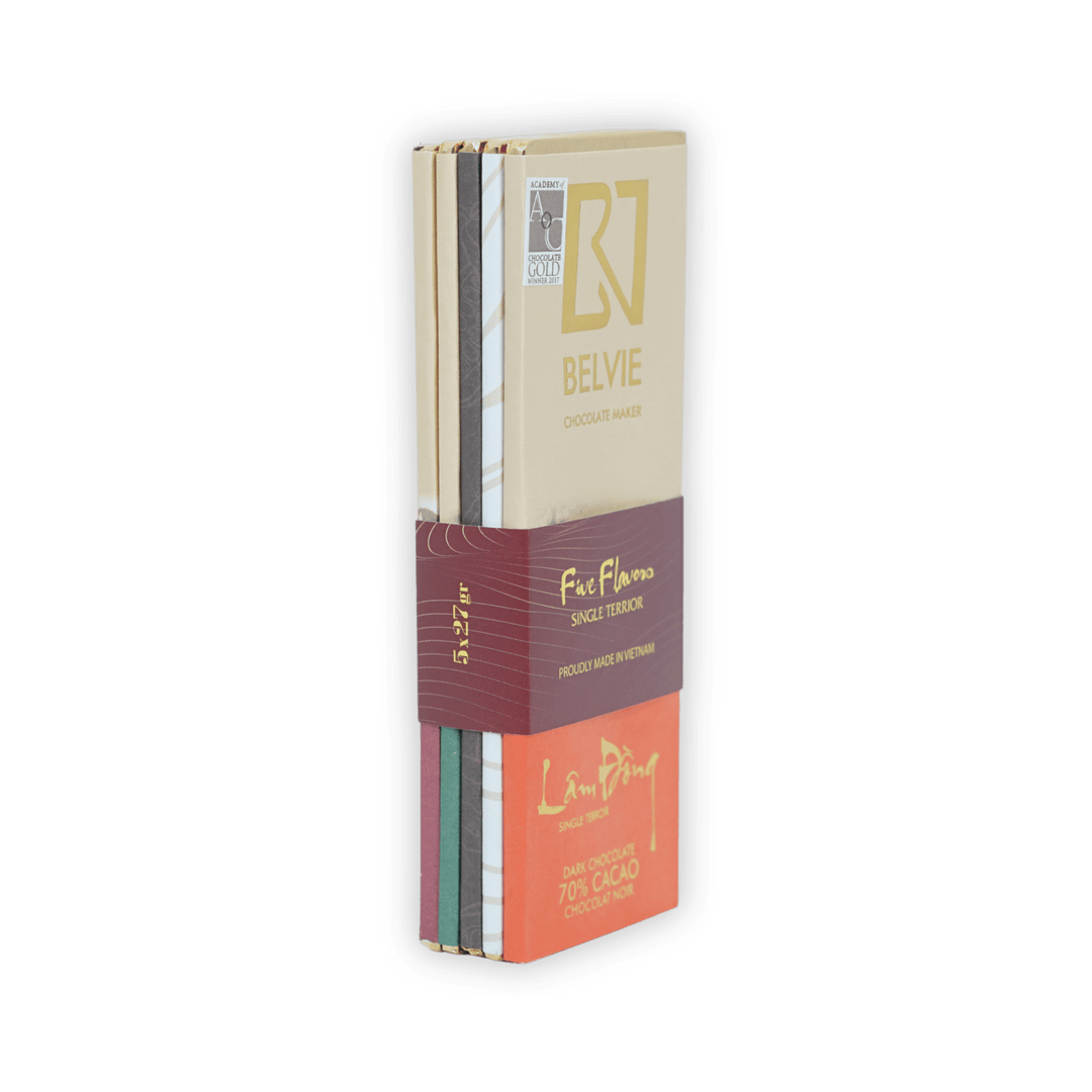 Belvie Mini Bar Gift Set (5 Bars) by Bar & Cocoa