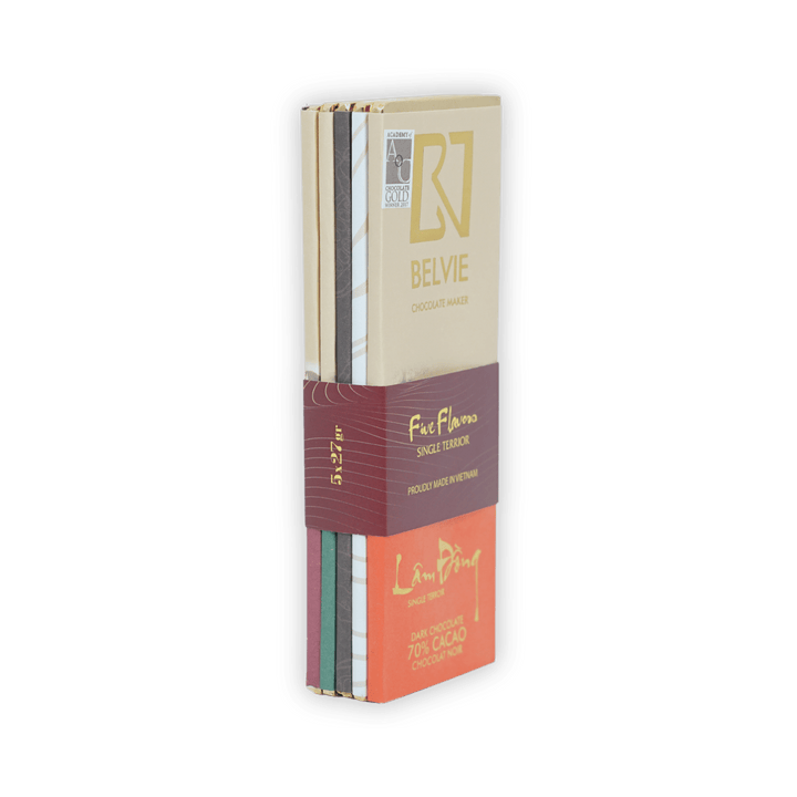 Belvie Mini Bar Gift Set (5 Bars) by Bar & Cocoa