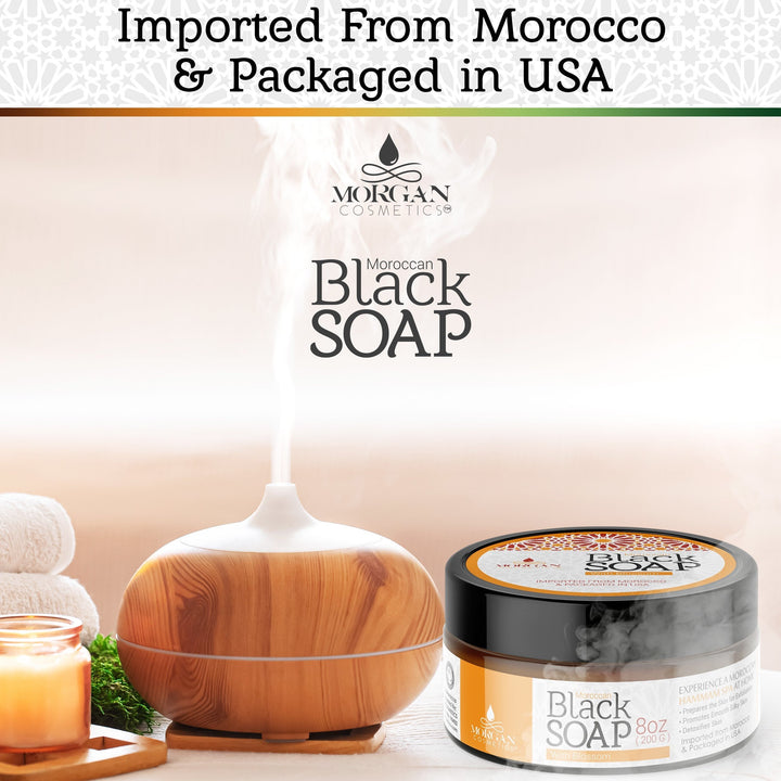 Moroccan Black Soap with Argan by Morgan Cosmetics