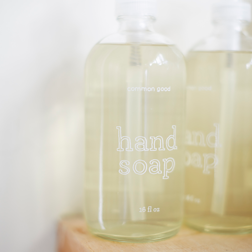 Hand Soap Empty Glass Bottle, 16oz by Common Good