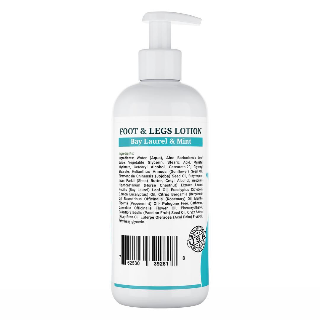 Morgan Cosmetics Foot & Leg Lotion Bay Laurel & Mint 12 oz by Morgan Cosmetics