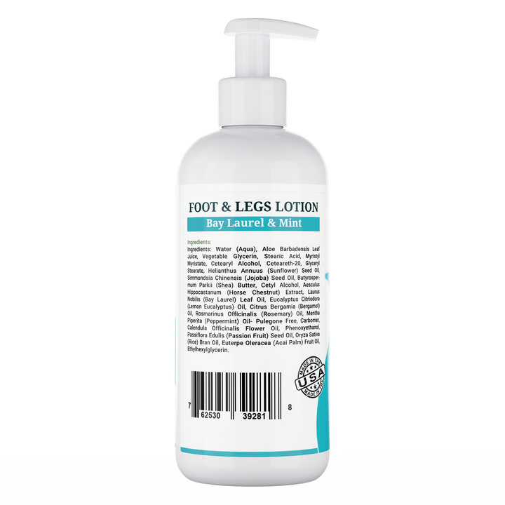 Morgan Cosmetics Foot & Leg Lotion Bay Laurel & Mint 12 oz by Morgan Cosmetics