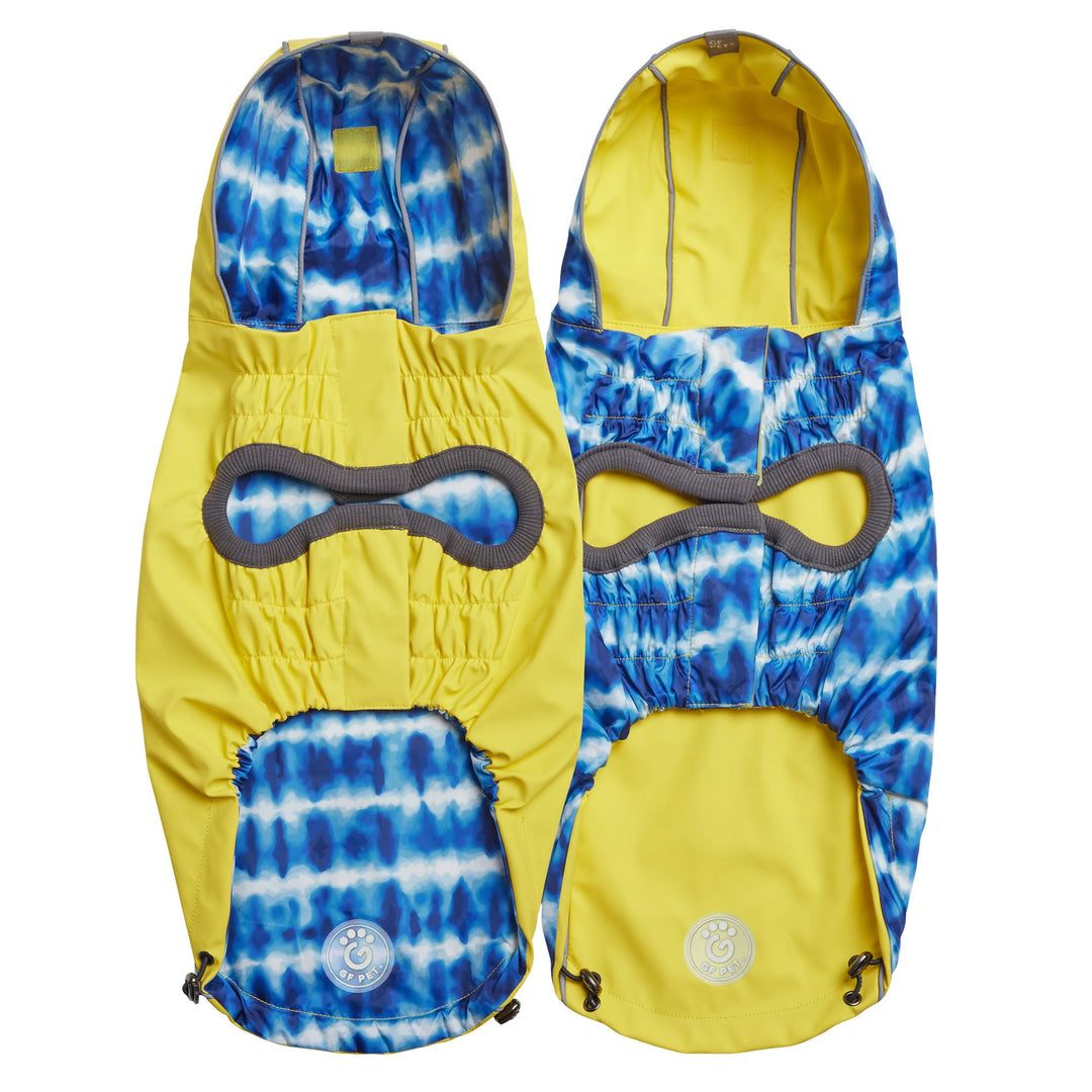 Reversible Elasto-Fit Raincoat - Yellow/Blue by GF Pet