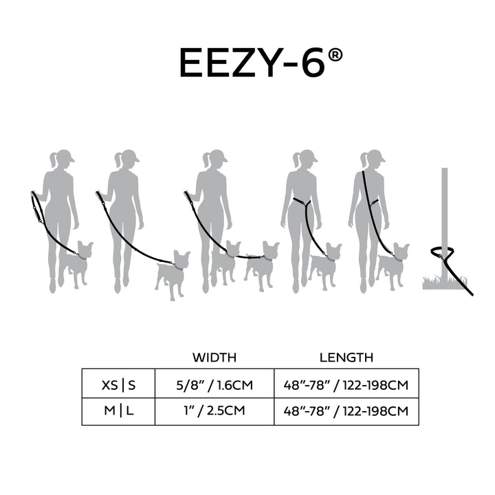 Reflective Leash - EEZY-6 - Neon Blue by GF Pet