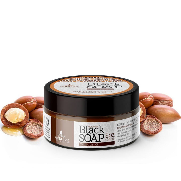 Moroccan Black Soap with Argan by Morgan Cosmetics