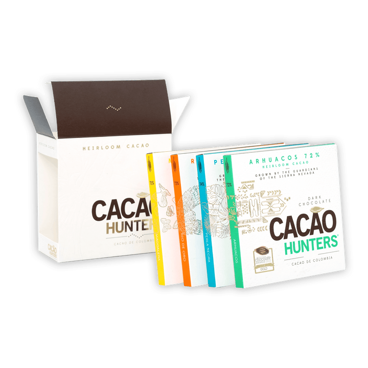 Cacao Hunters Heirloom Collection Dark Chocolate Gift by Bar & Cocoa