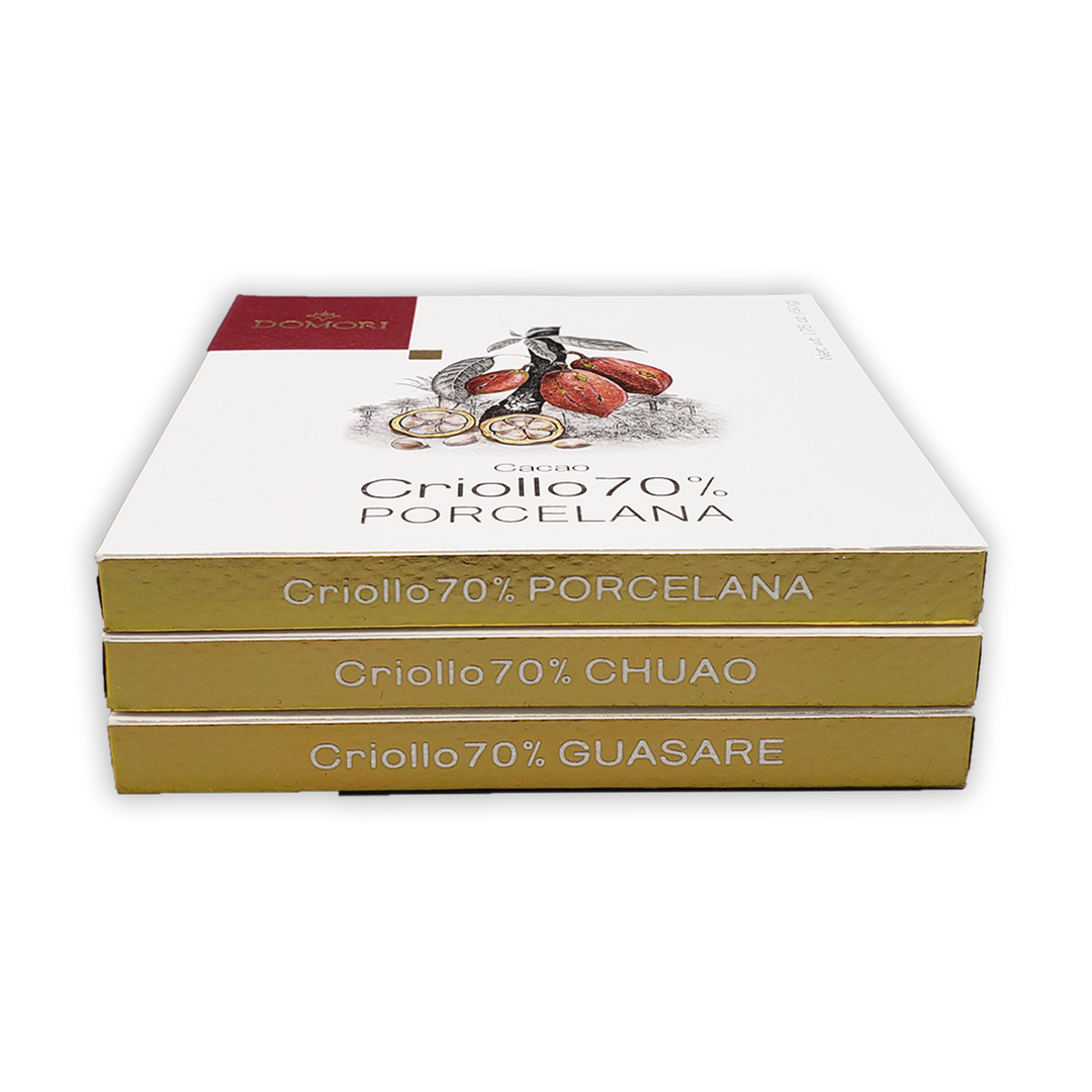 Domori Criollo Chocolate Bundle (3 Bars) by Bar & Cocoa