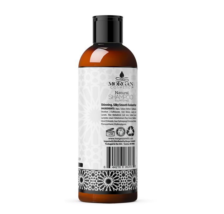 Argan Sulfate Free Shampoo Lavender 8 oz by Morgan Cosmetics