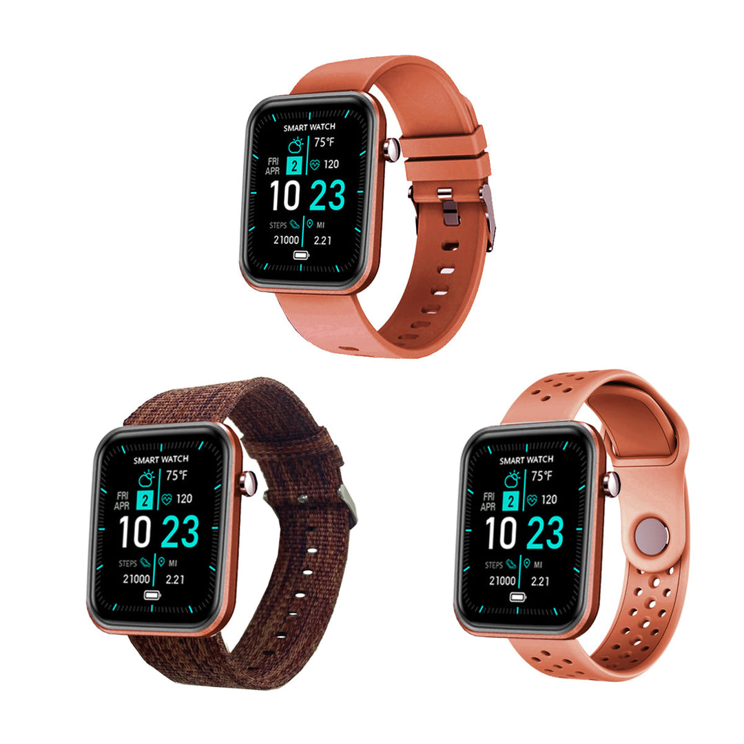 Advanced Smartwatch With Three Bands And Wellness + Activity Tracker by VistaShops