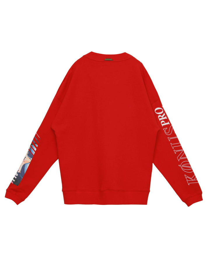 Konus Men's Oversize Sweatshirt in Red by Shop at Konus