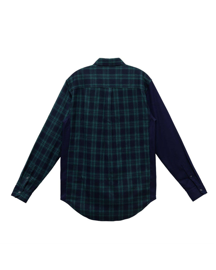 Konus Men's Color Blocked Button Up shirt in Green by Shop at Konus