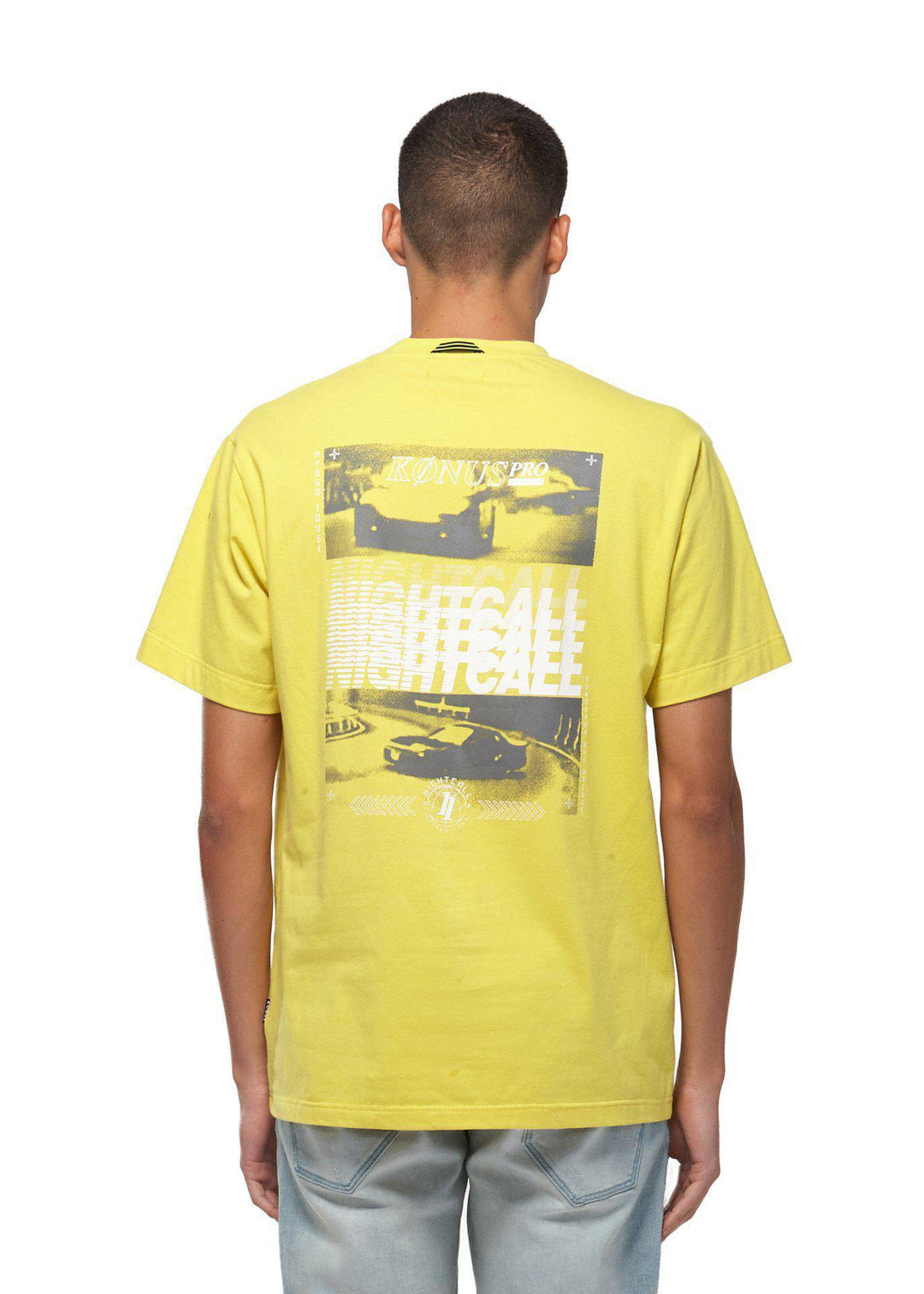 Konus Men's Graphic Tee in Yellow by Shop at Konus