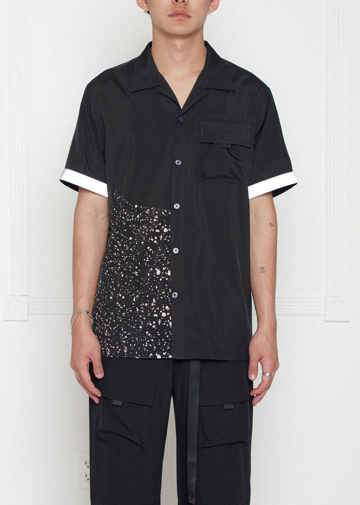 Konus Men's Shirt w/ Reflective Tape at Cuffs in Black by Shop at Konus