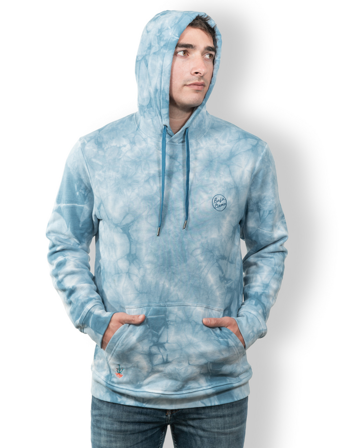 BAJA TRIP UP - BLUE TIE DYE HELSINKI HOODIE by Bajallama