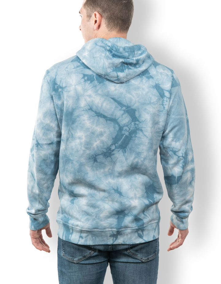 BAJA TRIP UP - BLUE TIE DYE HELSINKI HOODIE by Bajallama