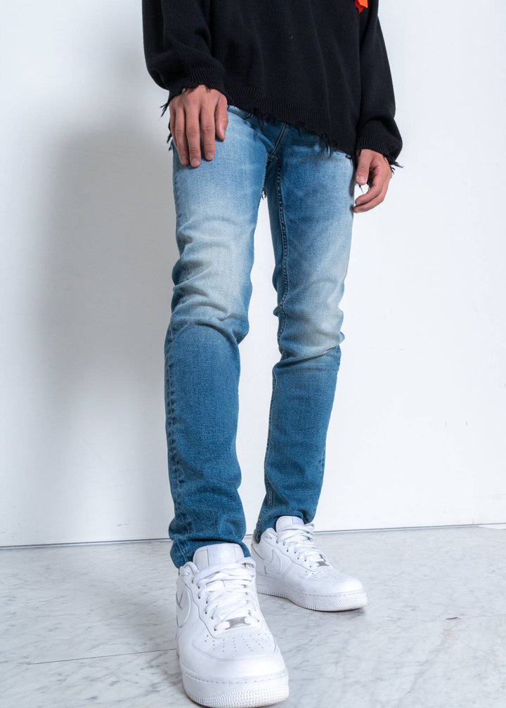 Konus Men's Slim Basic Blue Denim by Shop at Konus