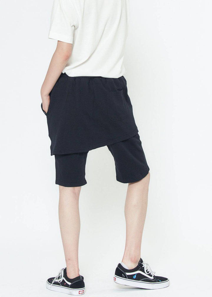 Konus Men's Skirted Shorts in Black by Shop at Konus