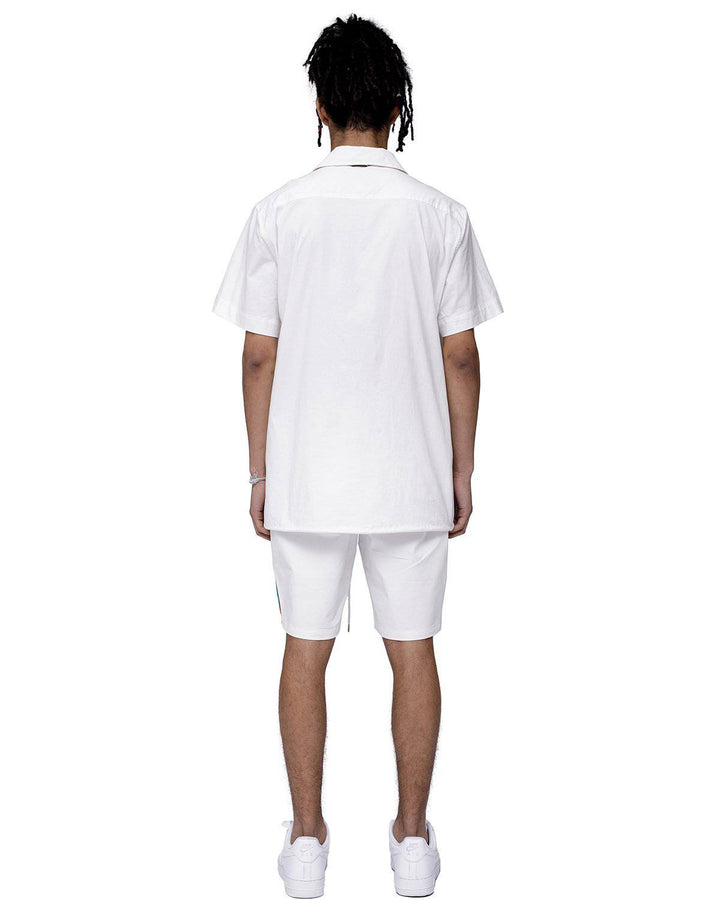 Men's Short Sleeve Seam Detail Tee In Off White by Shop at Konus