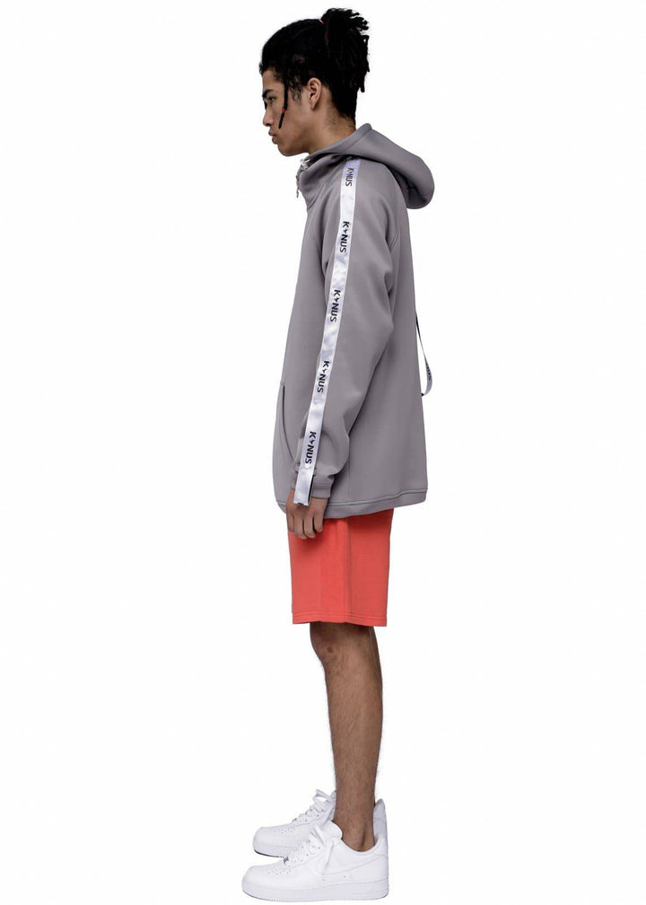 Konus Men's Half Zip Scuba Hoodie In Grey by Shop at Konus