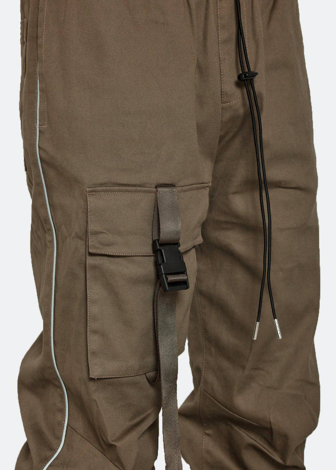 Konus Men's Tactical Strap Cargo Joggers in Tobacco by Shop at Konus