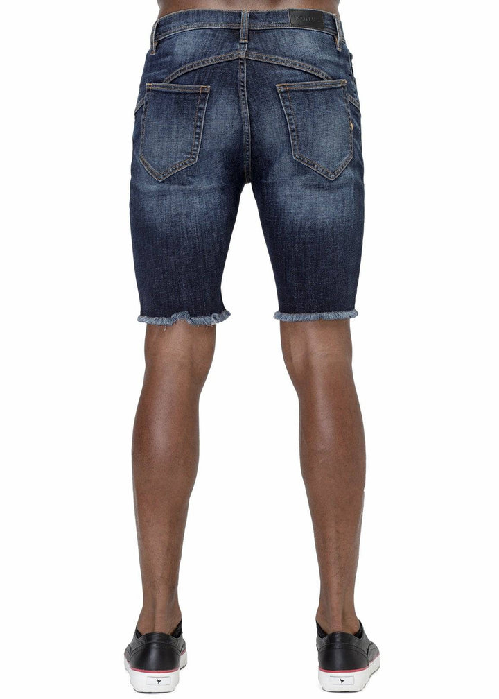 Konus Men's Denim Shorts in Blue Wash by Shop at Konus