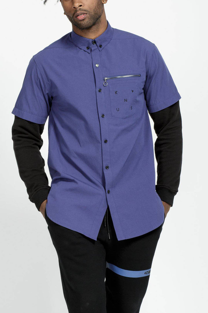 Men's 2 Layer Shirt in Deep Cobalt by Shop at Konus