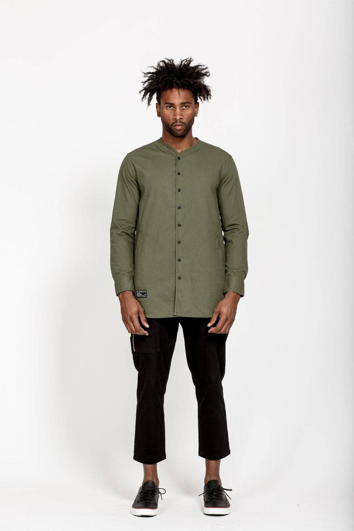 Konus Men's Rip Stop Liner Shirt in Olive by Shop at Konus