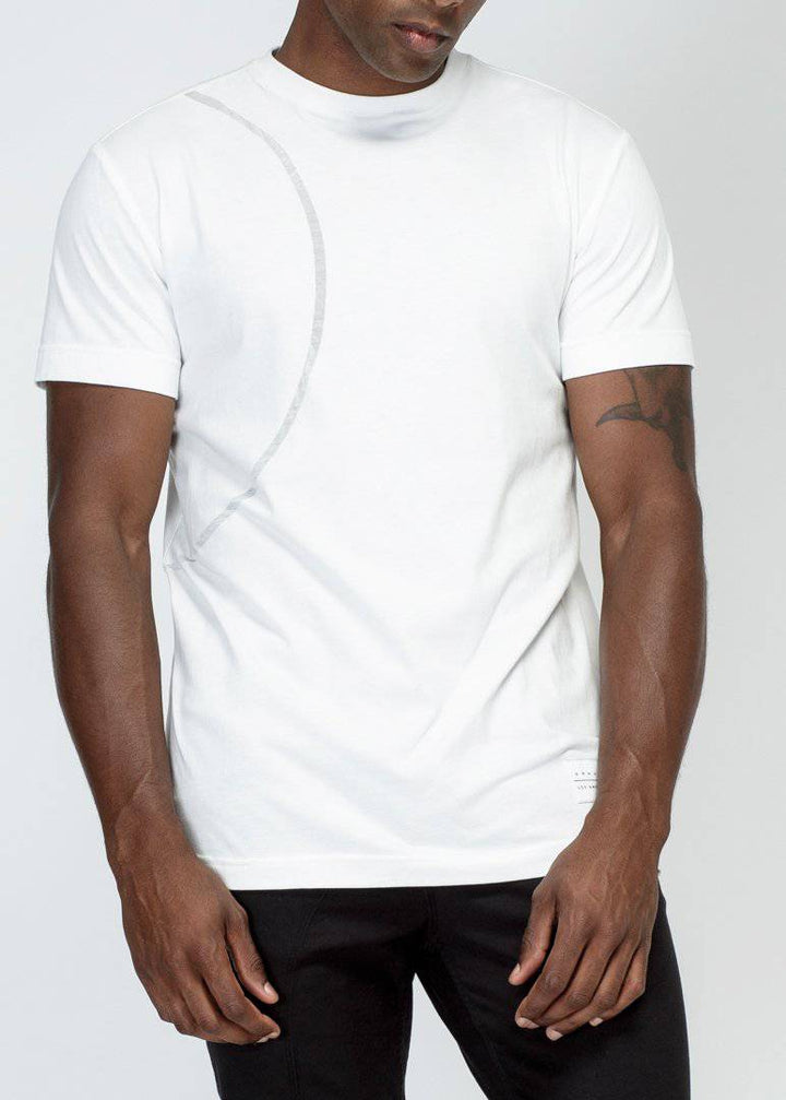 Konus Men's Burnout Tee in White by Shop at Konus