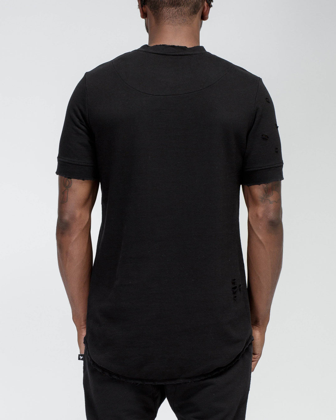 Konus Men's French Terry Short Sleeve Tee w/ Grinding in Black by Shop at Konus