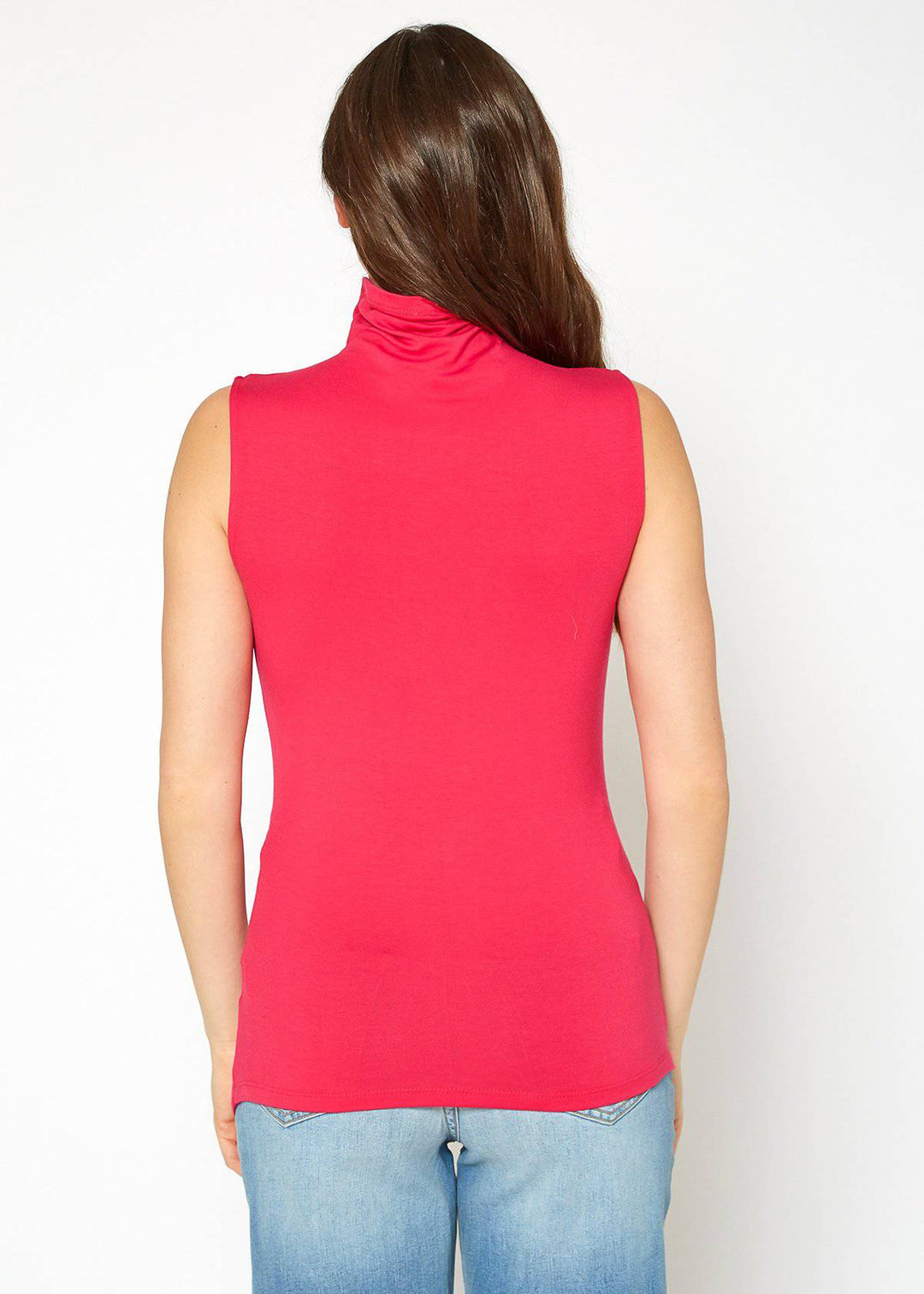 Women's Sleeveless Turtle Neck Fitted Top by Shop at Konus