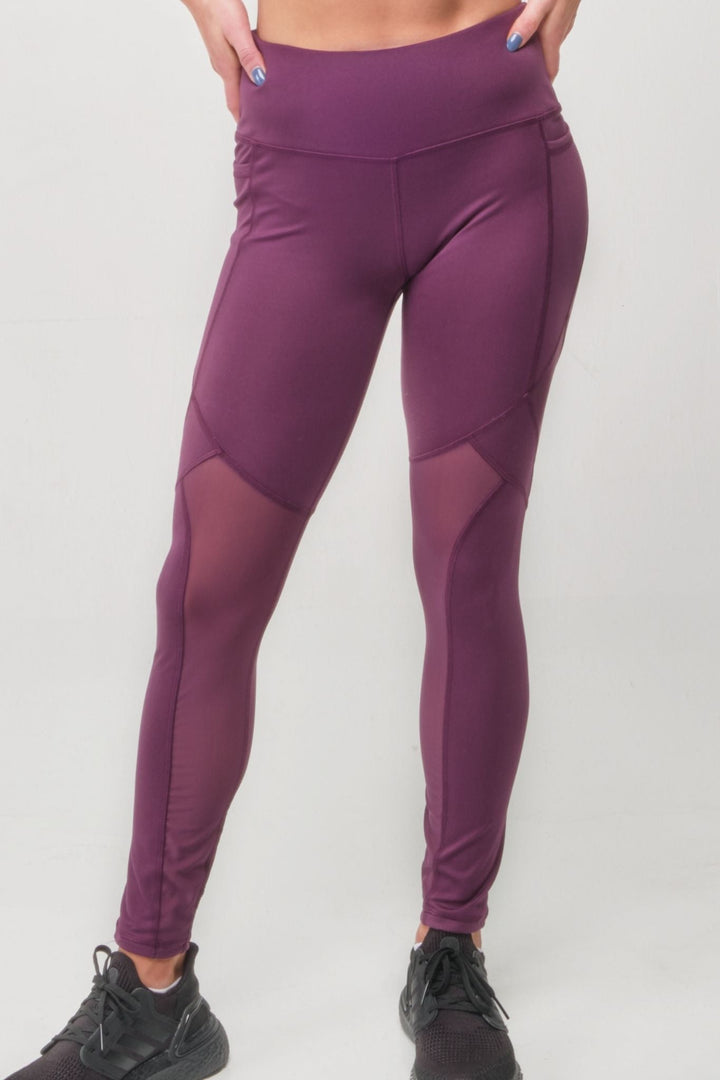 High-Rise Mesh Legging with Pockets by Seaav