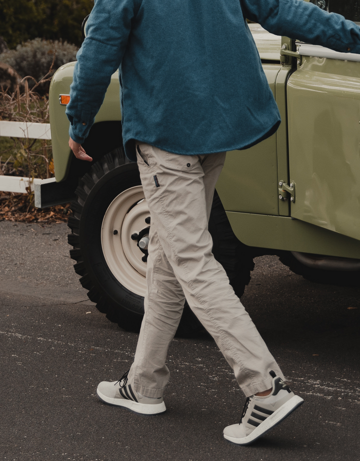 VAGABONDS - KHAKI STRETCH RIPSTOP ADVENTURE PANTS by Bajallama