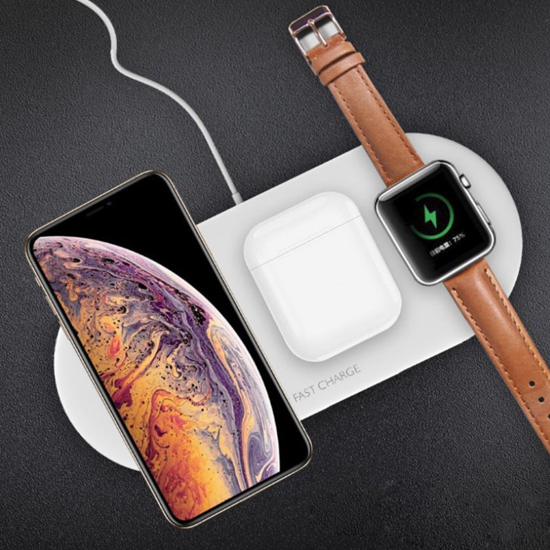 3 in 1 Multi Device Qi Wireless Fast Charger by VistaShops