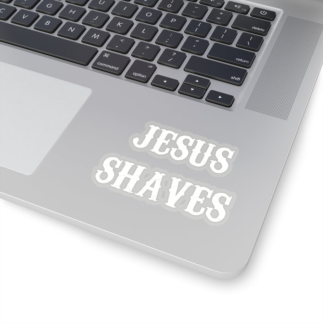 Jesus Shaves Transparent Sticker