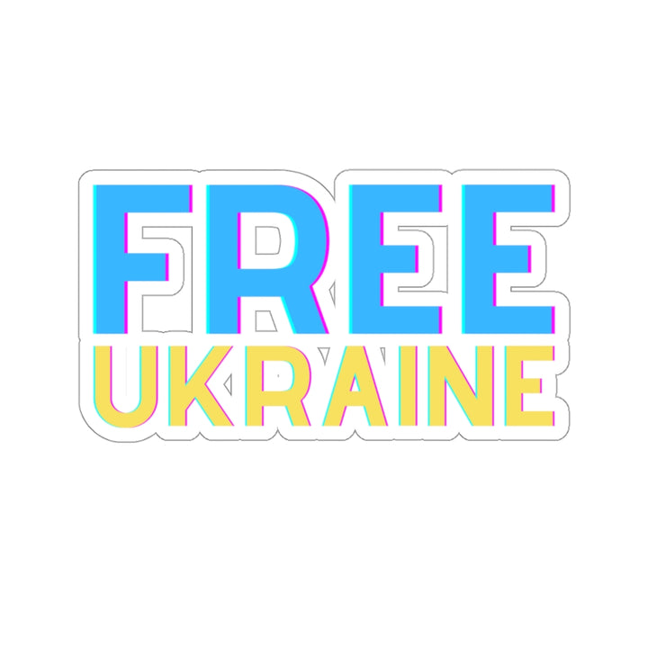 'Free Ukraine' With Vishivanka Sticker