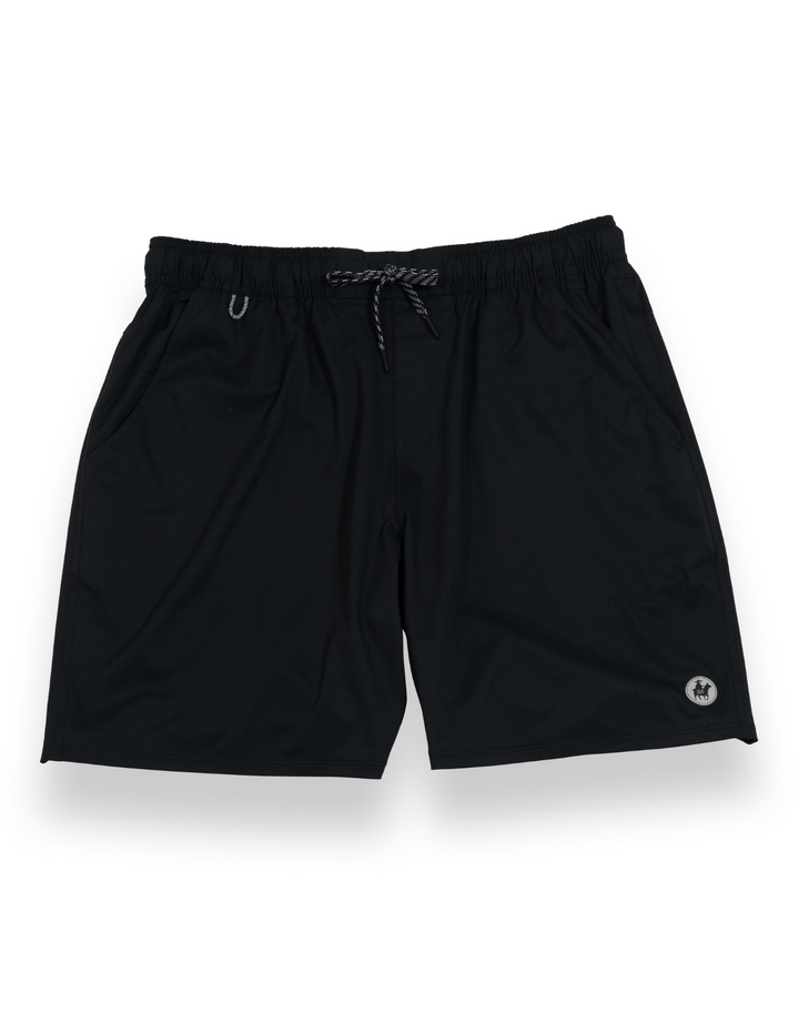 RELAXPLORATIONS - BLACK  ATHLEISURE SHORTS by Bajallama